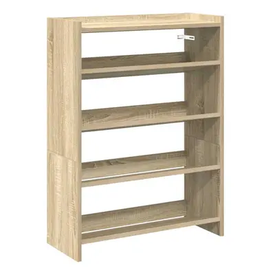 (sonoma oak, cm/ cm) vidaXL Shoe Rack Shoe Cabinet Shoe Storage Shelf Hall Cupboard Engineered W