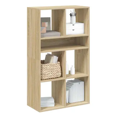 vidaXL Book Cabinet Sonoma Oak 66x31x112 cm Engineered Wood storage cabinet