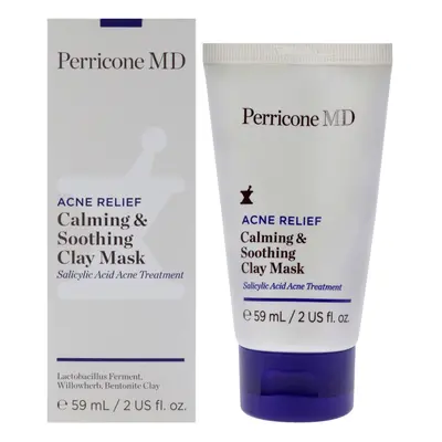 Acne Relief Calming and Soothing Clay Mask by Perricone MD for Unisex - oz Mask