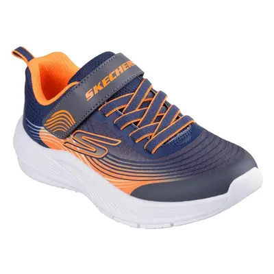 (2 UK, Navy/Orange) Skechers Childrens/Kids Microspec Advance Trainers