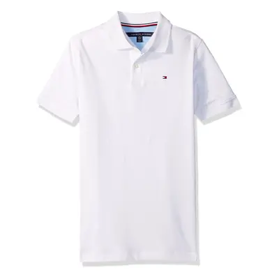 Tommy Hilfiger Boys Short Sleeve Ivy Polo Shirt Masters White