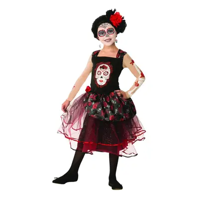 Forum Novelties Kids Day Of The Dead Rosa Senorita Costume Multicolor Small