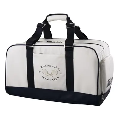 WILSON Heritage Duffel Bag - Cream/Dark Navy