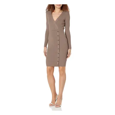 GUESS Women's Essential Alexandra Sweater Dress Stone Taupe Small