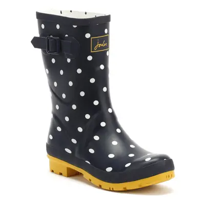 (UK 6) Joules Womens French Navy Spot Molly Wellies