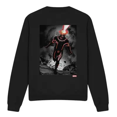 (XXL, Black) Marvel Unisex Adult X-Men Cyclops Blast Sweatshirt