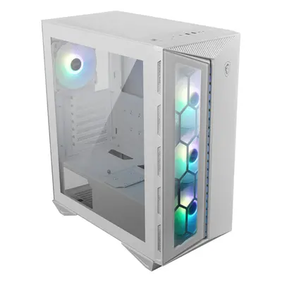 MSI MPG GUNGNIR 110R WHITE Mid Tower Gaming Computer Case 'White, 4x 120mm ARGB Fan, to ARGB Con