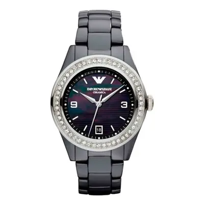 Emporio Armani Ceramic Womens WatchÂ¦Mother Of Pearl DialÂ¦Ceramic BraceletÂ¦AR1468