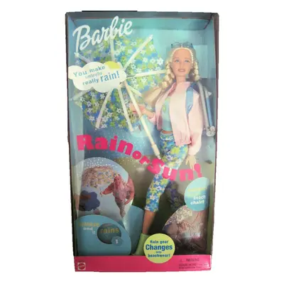 Barbie Rain or Sun! Doll with Rain Gear and Beach Wear