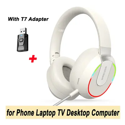 (For PC TV Laptop) Headphone Bluetooth 5.3 HIFI Stereo Wireless Headphone Game Noise Canceling