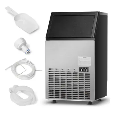 Commercial Ice Maker Machine Stainless Steel w/ Self-Cleaning Function