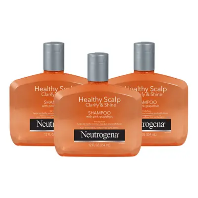 Neutrogena Exfoliating Healthy Scalp Clarify Shine Shampoo for Oily Hair and Scalp AntiResidue S