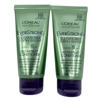 L'Oreal Everstrong Sulfate Free Conditioner Frizzy & Damaged Hair OZ Set of