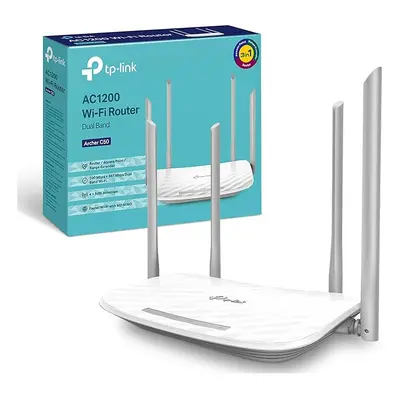 TP-Link AC1200 Wireless Dual Band Wi-Fi Router, Wi-Fi Speed Up to Mbps/5 GHz + Mbps/2.4 GHz, 4+1