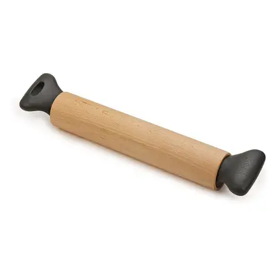 Joseph Joseph Grip Ergonomic Rolling Pin-Grey, Stainless Steel