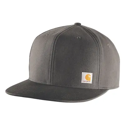 carhartt Mens Firm Duck Flat Brim cap gravel OFA