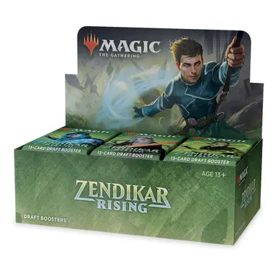 Magic The Gathering Zendikar Rising Draft Booster Box | Booster Packs (540 Cards) + Box Topper |