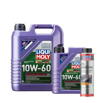 LIQUI MOLY SYNTHOIL RACE TECH GT1 10W-60 6L + Oil Additive 300ml