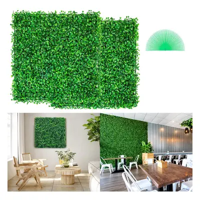 VEVOR 12PCS 10x Grass Wall Panels Artificial Green Wall Boxwood Panels Grass Backdrop Wall UV Pr