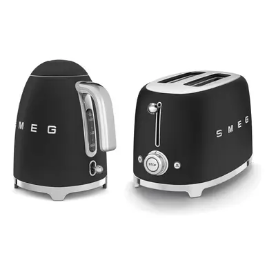 Smeg 50's Style Retro Range Breakfast Set, 1.7L 3000W Kettle and Multi-Functional Control 2-Slic