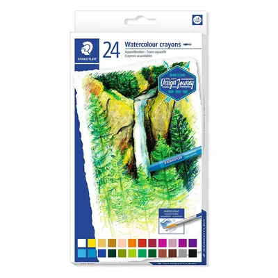 STAEDTLER C24 Watercolour Karat Aquarell Crayons - Multi-Colour (Pack of 24)