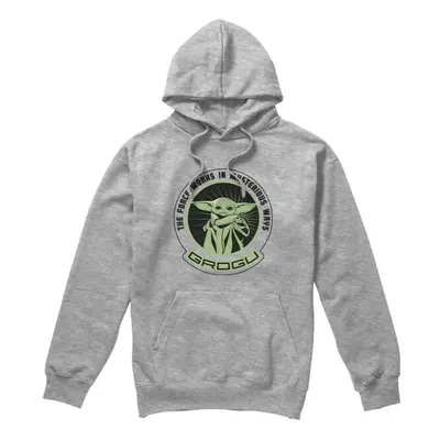 (XXL, Sport Heather) Star Wars: The Mandalorian Mens Mysterious Ways Grogu Hoodie