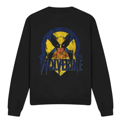 (XXL, Black) Marvel Unisex Adult X-Men Wolverine Retro Sweatshirt