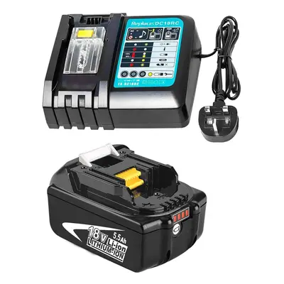 DC18RC Fast Charger Compatible with makita 14.4V-18V+5.5A LXT Battery