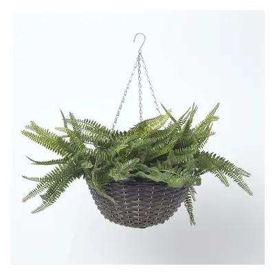 Homescapes Boston Fern Artificial Hanging Basket, cm