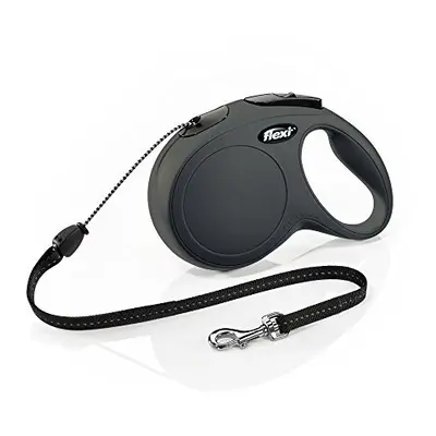 FLEXI New Classic Retractable Dog Leash (Cord), ft, Medium, Black