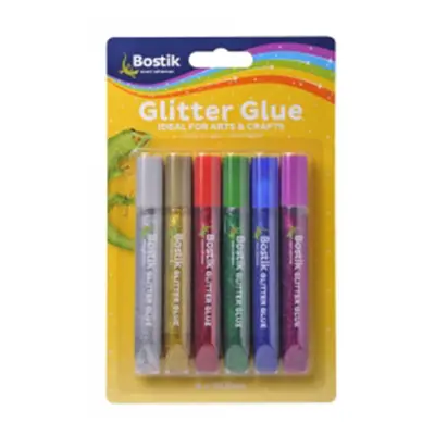 Bostik Glitter Glue 10mL Assorted (6pk)