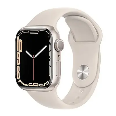 Apple Watch SeriesÂ (GPS, 41MM) - Starlight Aluminium Case with Starlight Sport Band (Renewed)