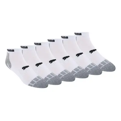 PUMA mens Pack Low Cut running socks White/Black 1 US