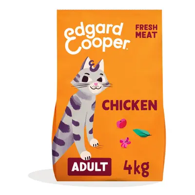 Edgard & Cooper Dry Cat Food Grain Free Adult Chicken 4kg - Natural, Fresh Meat for indoor or ou