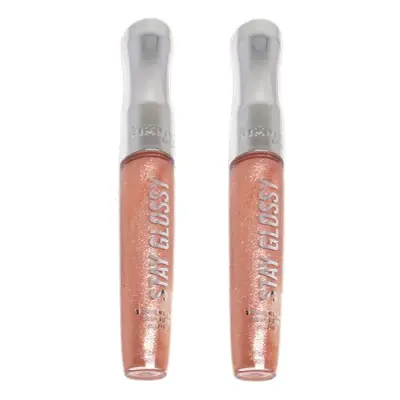 Pack of Rimmel Stay Glossy 6HR Lip Gloss All Nighter #