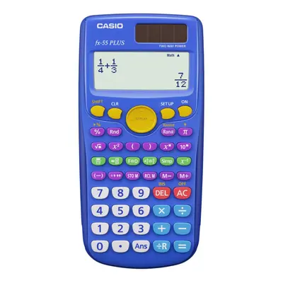 Casio fx-55 PLUS Elementary/Middle School Fraction Calculator Small