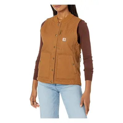 Carhartt Women's Rugged Flex Relaxed Fit Canvas Insulated Rib Collar V