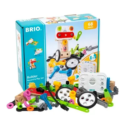 BRIO Builder Record & Play Set - Wooden Train Set