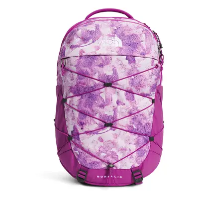 THE NORTH FACE Womens Borealis Commuter Laptop Backpack Purple Cactus Flower Tonal Dye PrintPurp