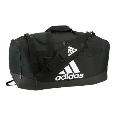 adidas Unisex Adult Defender Medium Duffel Bag Black/White One Siz