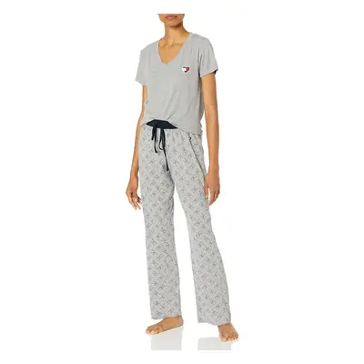 Tommy Hilfiger womens Tommy Hilfiger Women's Top and Logo Pant Lounge