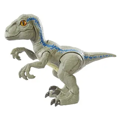 Mattel Jurassic World Primal Pal Blue with Spring-activated Action, Sound Effects Plus Neck, Sho