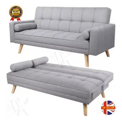 "Fabric 3-Seater Sofa Bed - Click Clack Recliner for Living Room"