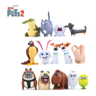 14PCS The Secret Life Of Pets Max Snowball Duke Chloe Gidget Action Figure Toys