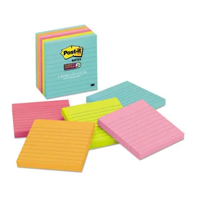 3M MMM6756SSMIA x in. Post-it Notes Super Sticky Adhesive Notes Pad, Miami