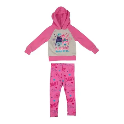 Trolls 866341-toddler3t Pink Poppy & Branch Toddler Fleece Jacket Set, Toddler 3T - Piece