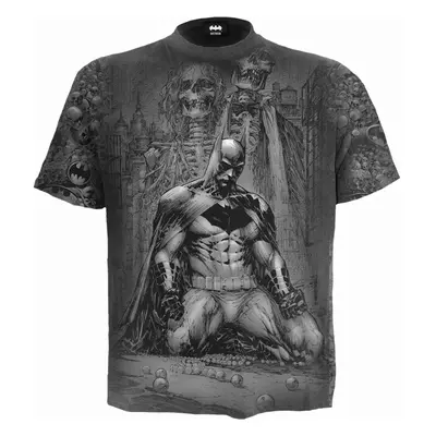 (S, Black) Batman Unisex Adult Vengeance Wrap T-Shirt