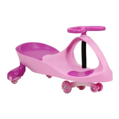 (Pink) FLICKER SWING CAR RIDEON SWIVEL SCOOTER PLASMA CAR