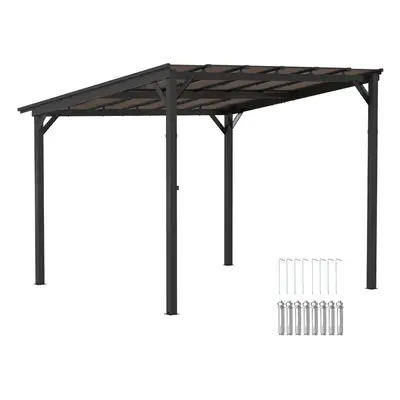 3 x 3(m) Pergola Kit Gazebo with UPF 50+ and Waterproof Polycarbonate Roof