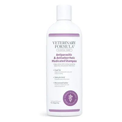 Veterinary Formula Clinical Care Antiparasitic & Antiseborrheic Medicated Dog Shampoo, oz ? Para